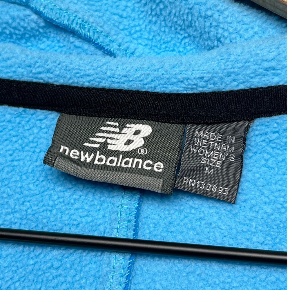 New Balance Women's Blue Softshell Hooded Jacket Fleece‎ Lined Size M - Picture 3 of 15